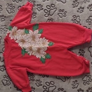 Girls Red Outfit Size 18 Months handmade gently used
